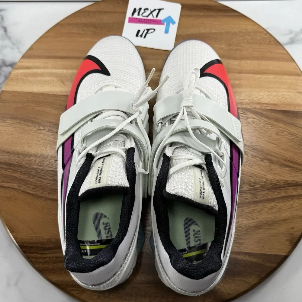 Mens 13-Nike Romaleos 4 Pale Ivory Hyper Violet Weightlifting Shoes CN9662-100